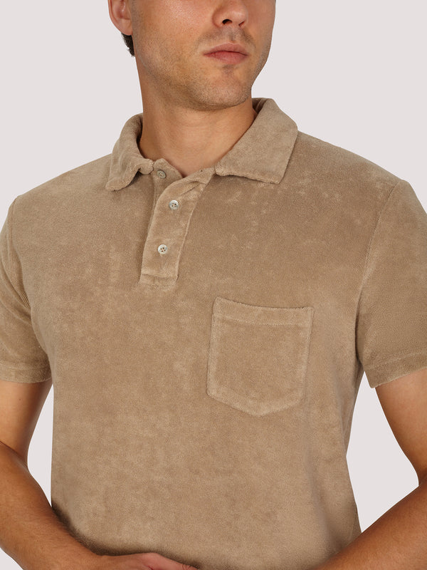 POLO TERRY BEIGE