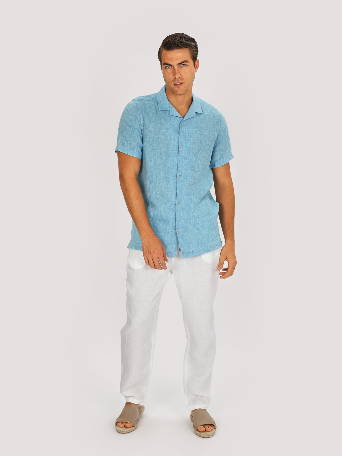 CAMICIA CAPRI M.CORTA LIMITED EDITION TURCHESE