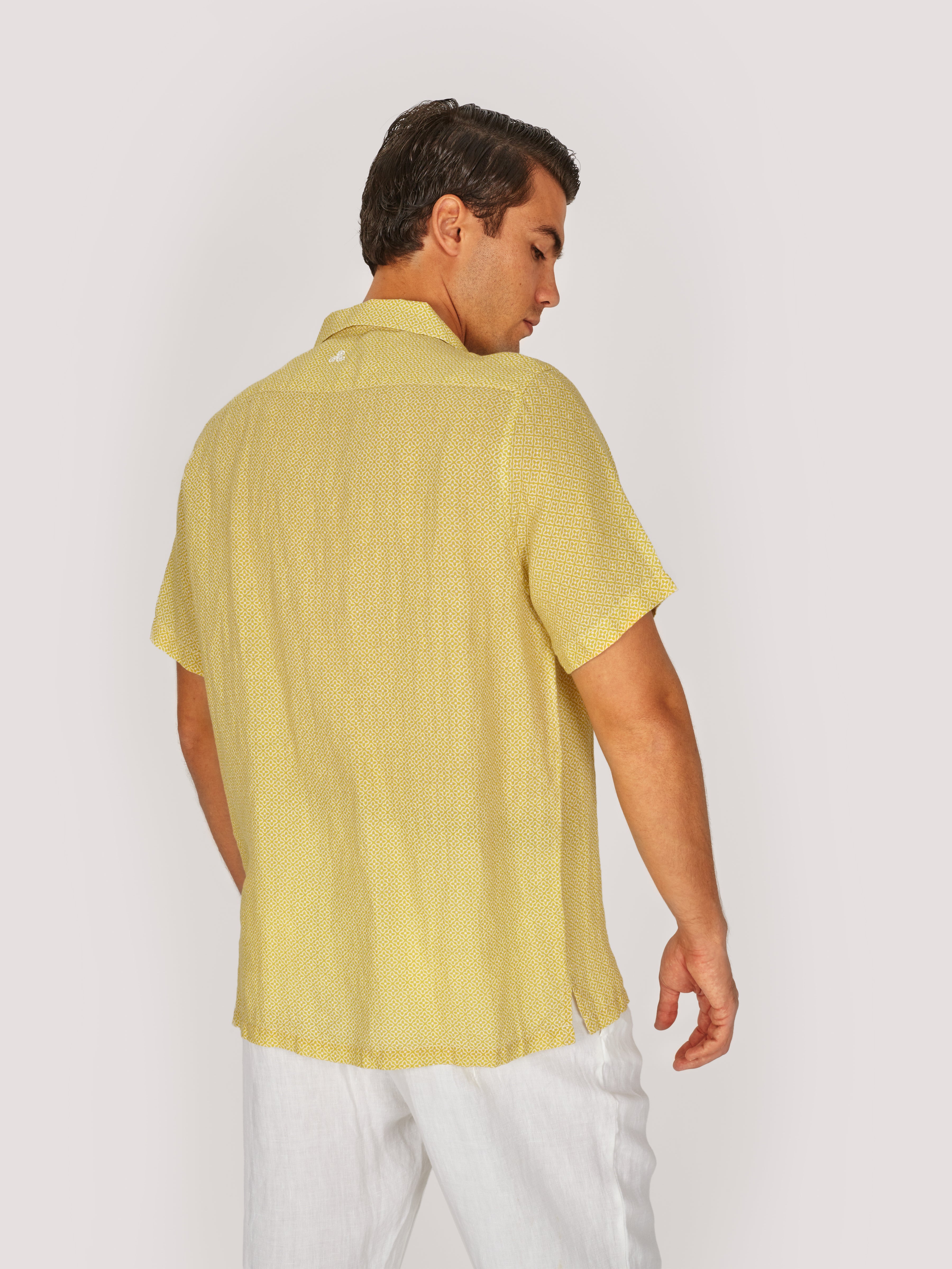 CAMICIA FURORE M.CORTA GIALLO