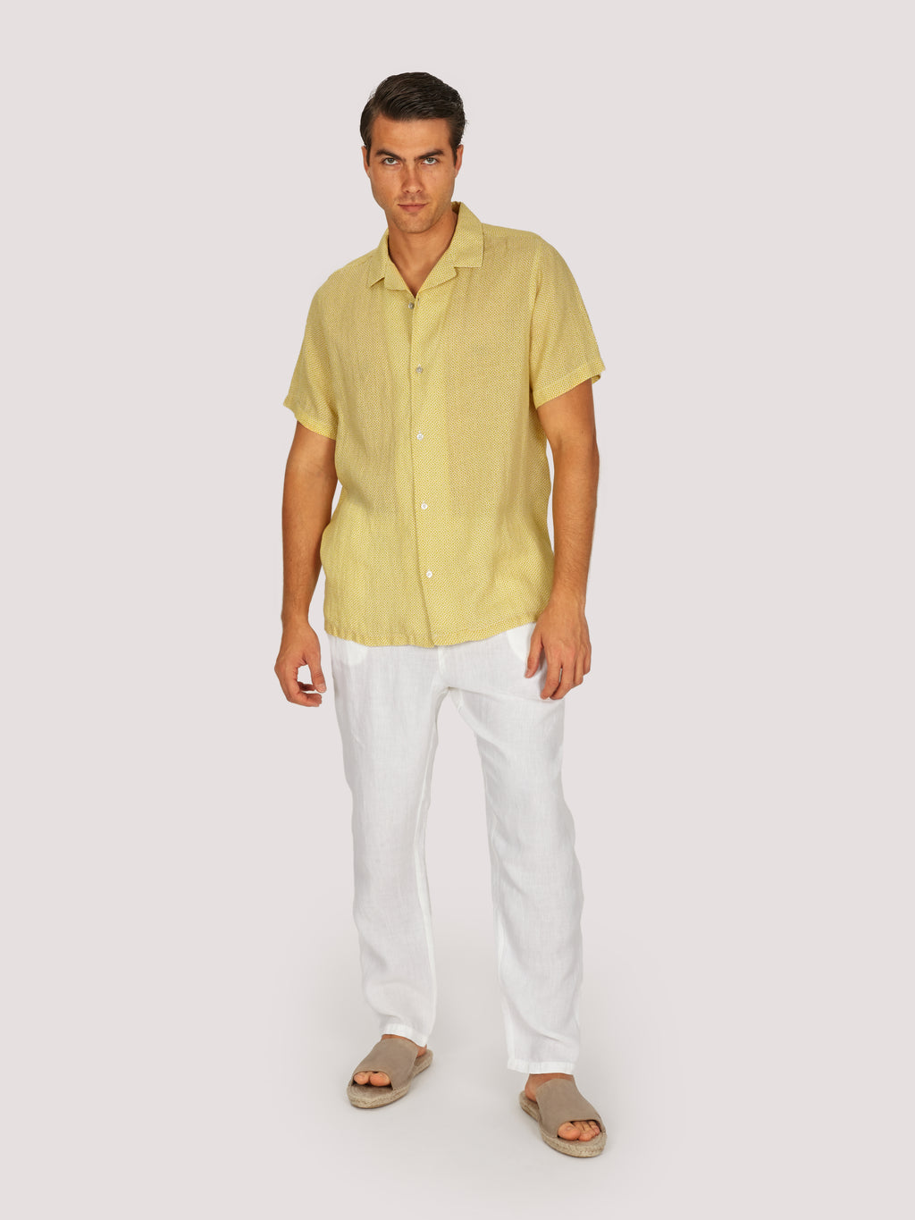 CAMICIA FURORE M.CORTA GIALLO
