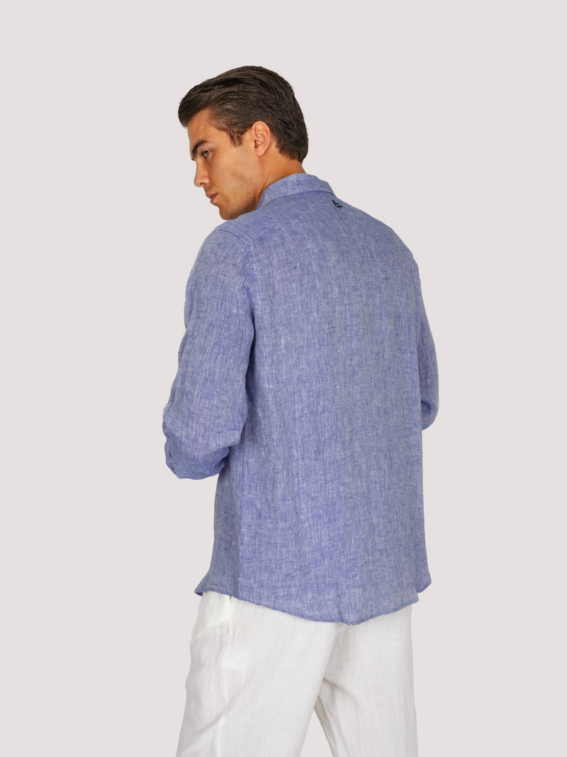 Camicia capri manica lunga edizione lim. Blu