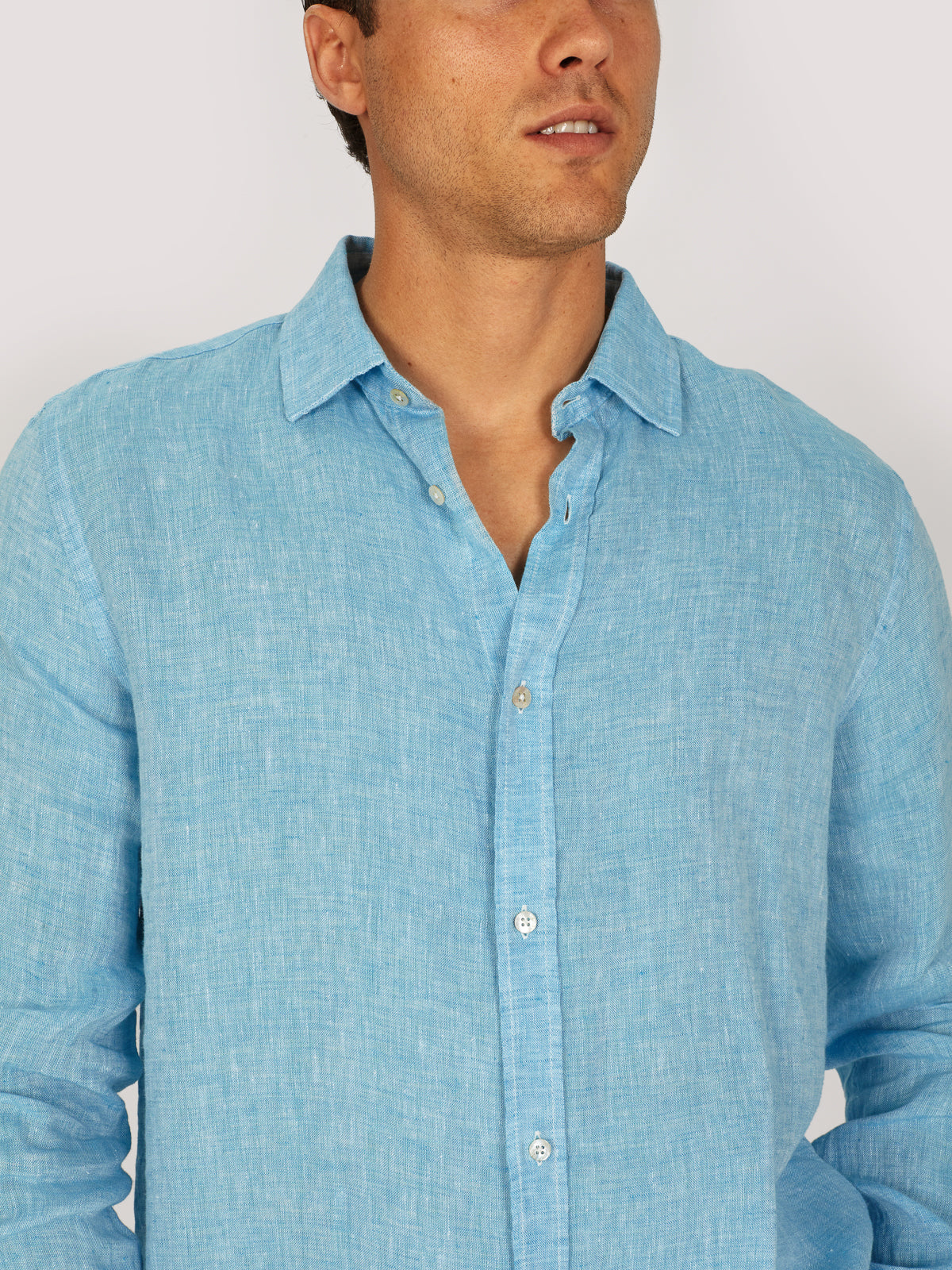 CAMICIA CAPRI MANICA LUNGA EDIZIONE LIM. TURCHESE