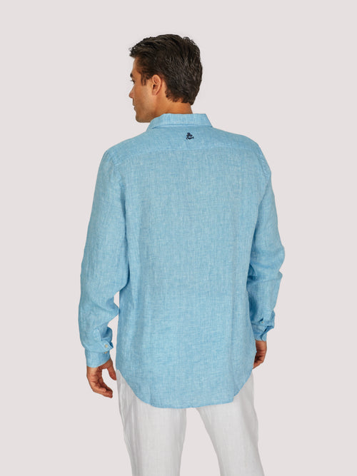 CAMICIA CAPRI MANICA LUNGA EDIZIONE LIM. TURCHESE