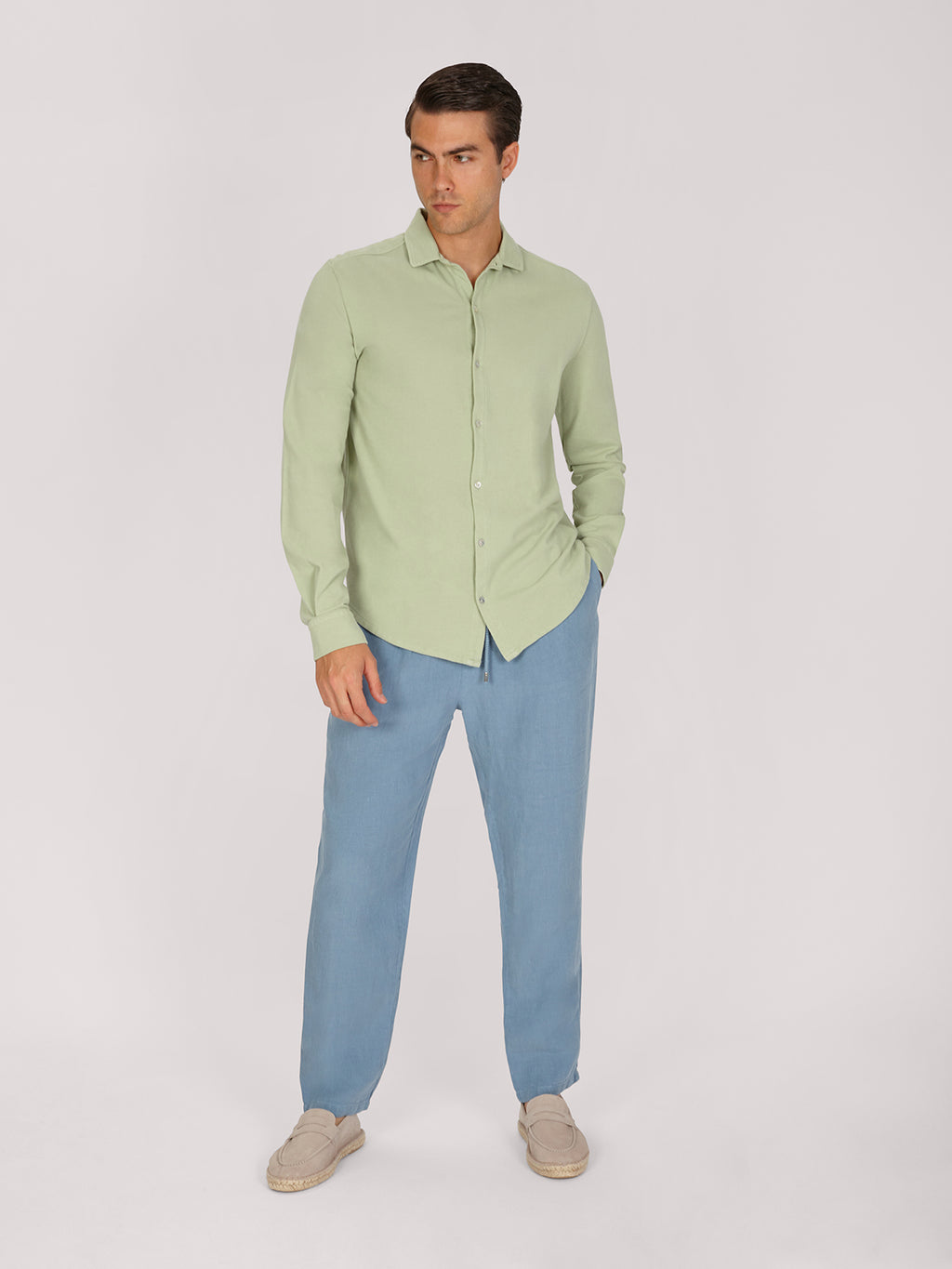 CAMICIA PIQUE VERDE
