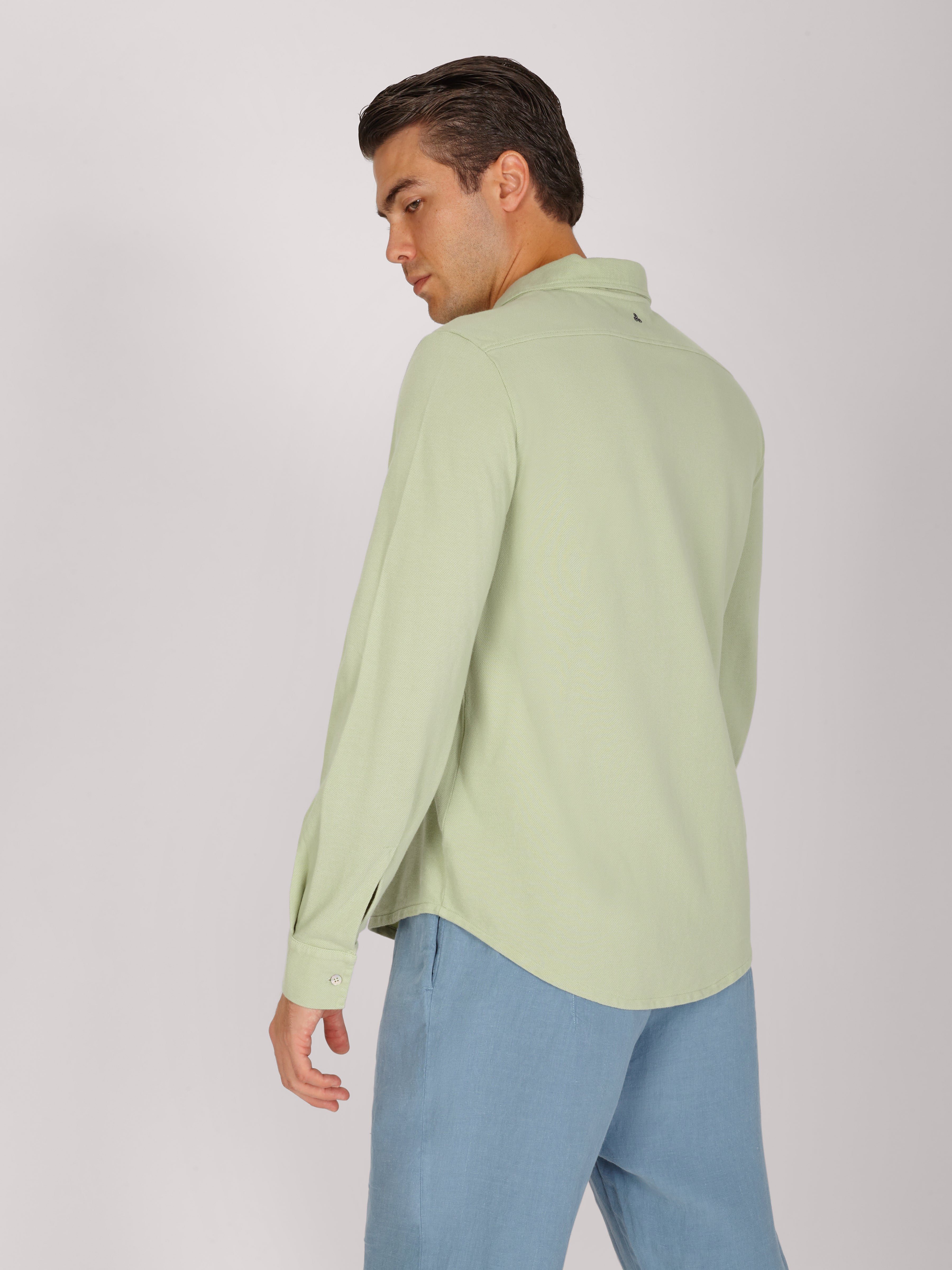 CAMICIA PIQUE VERDE