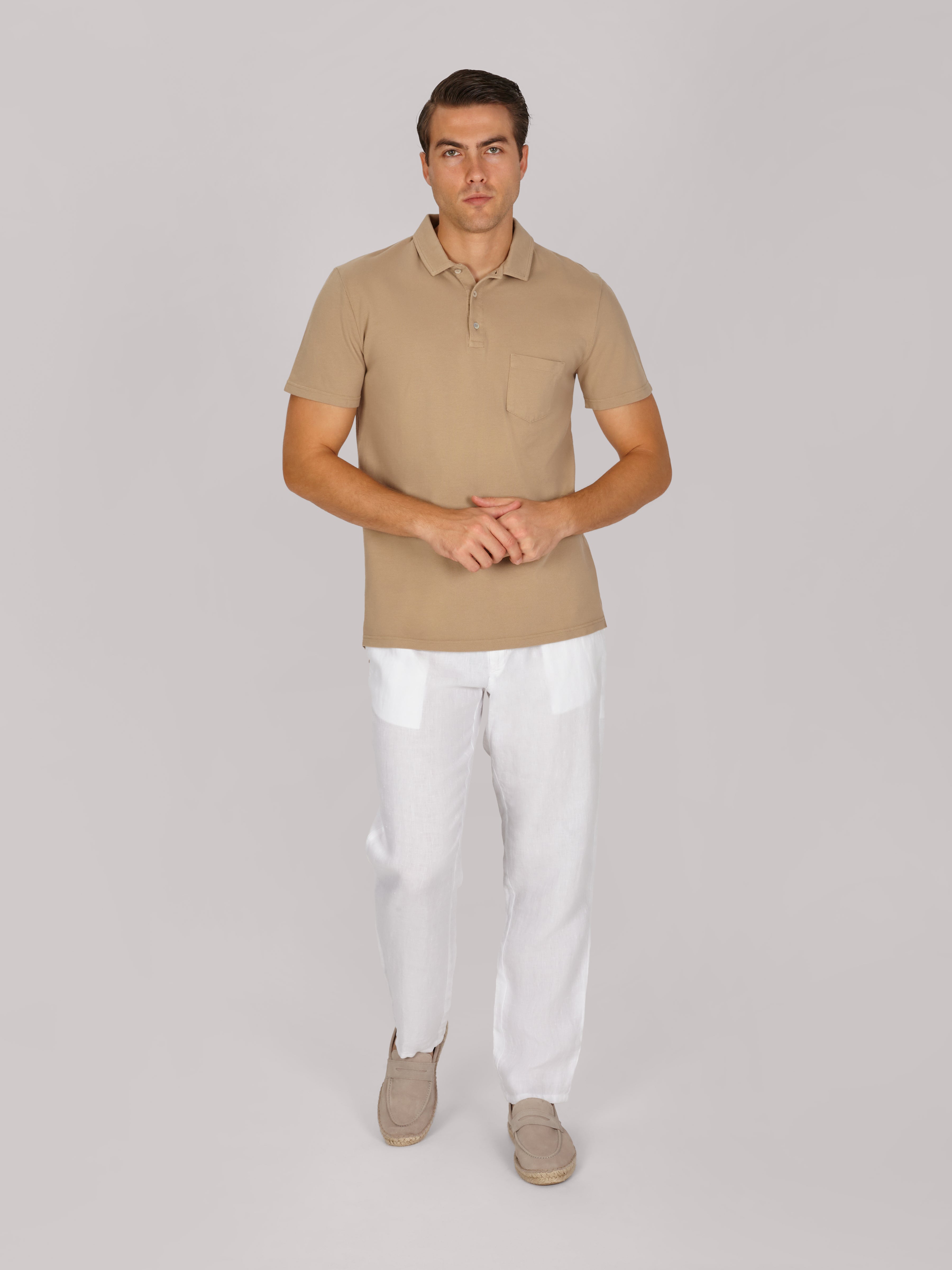 POLO PIQUE BEIGE