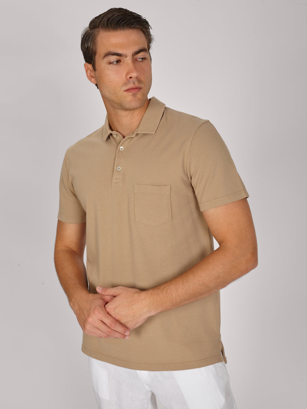 POLO PIQUE BEIGE