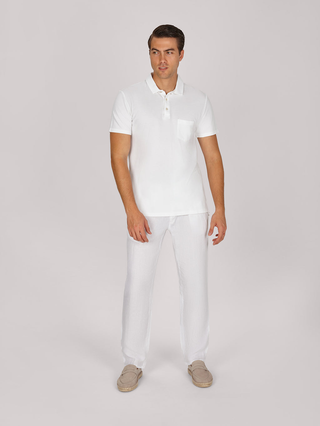 POLO PIQUE BIANCO
