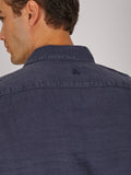 CAMICIA VITTO NAVY LINEN