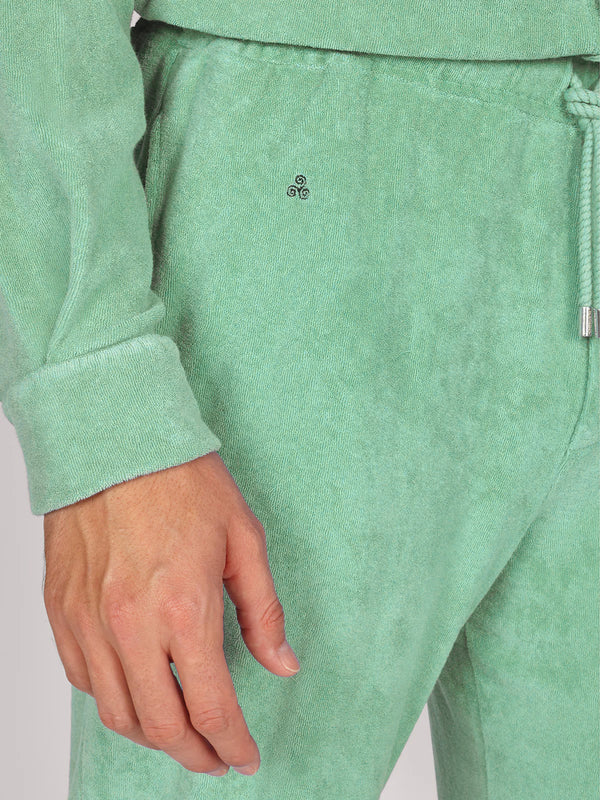 Pantalone Terry Pastelgreen