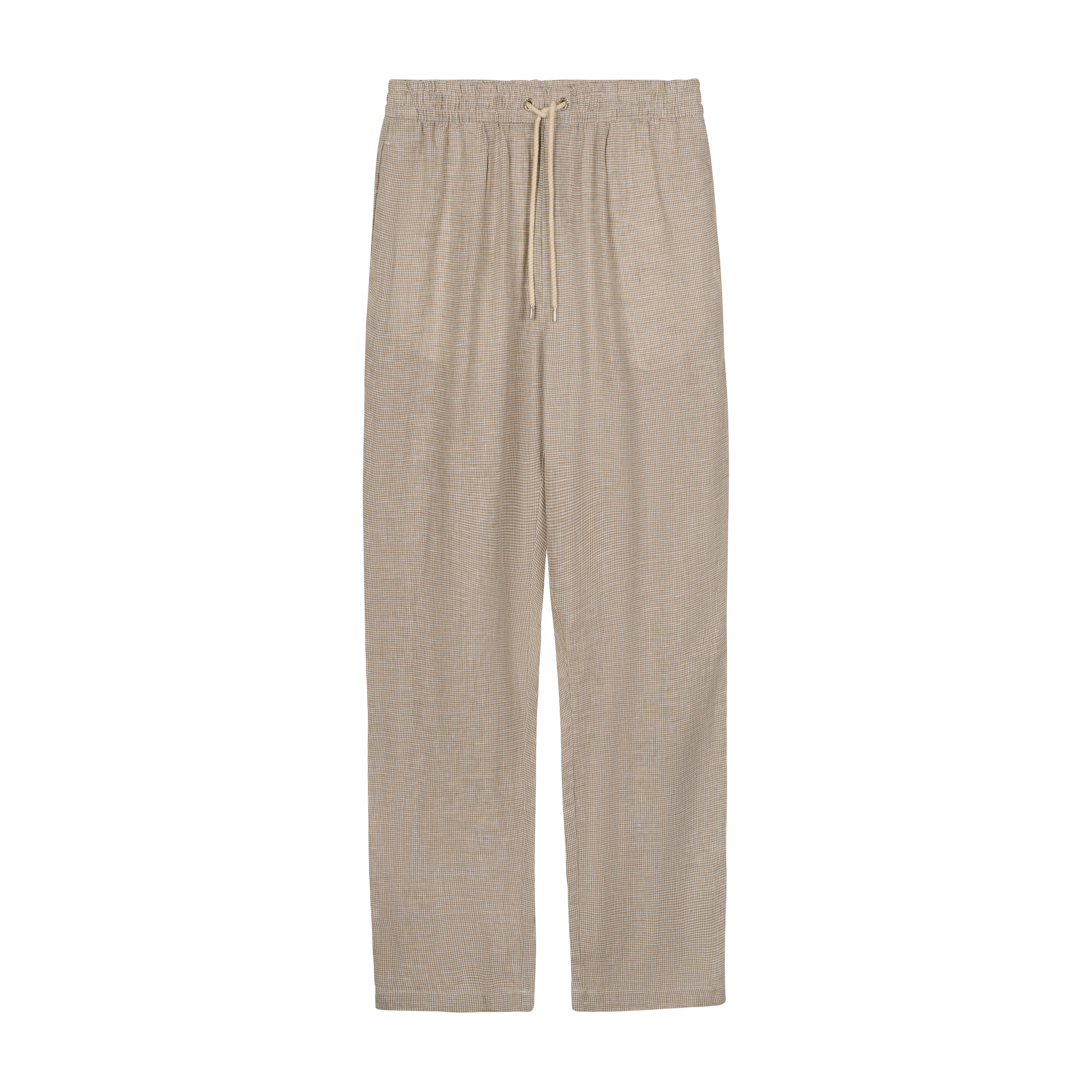 PANTALONE PIÉD DE POULE BEIGE