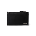 Zipper leather card holder