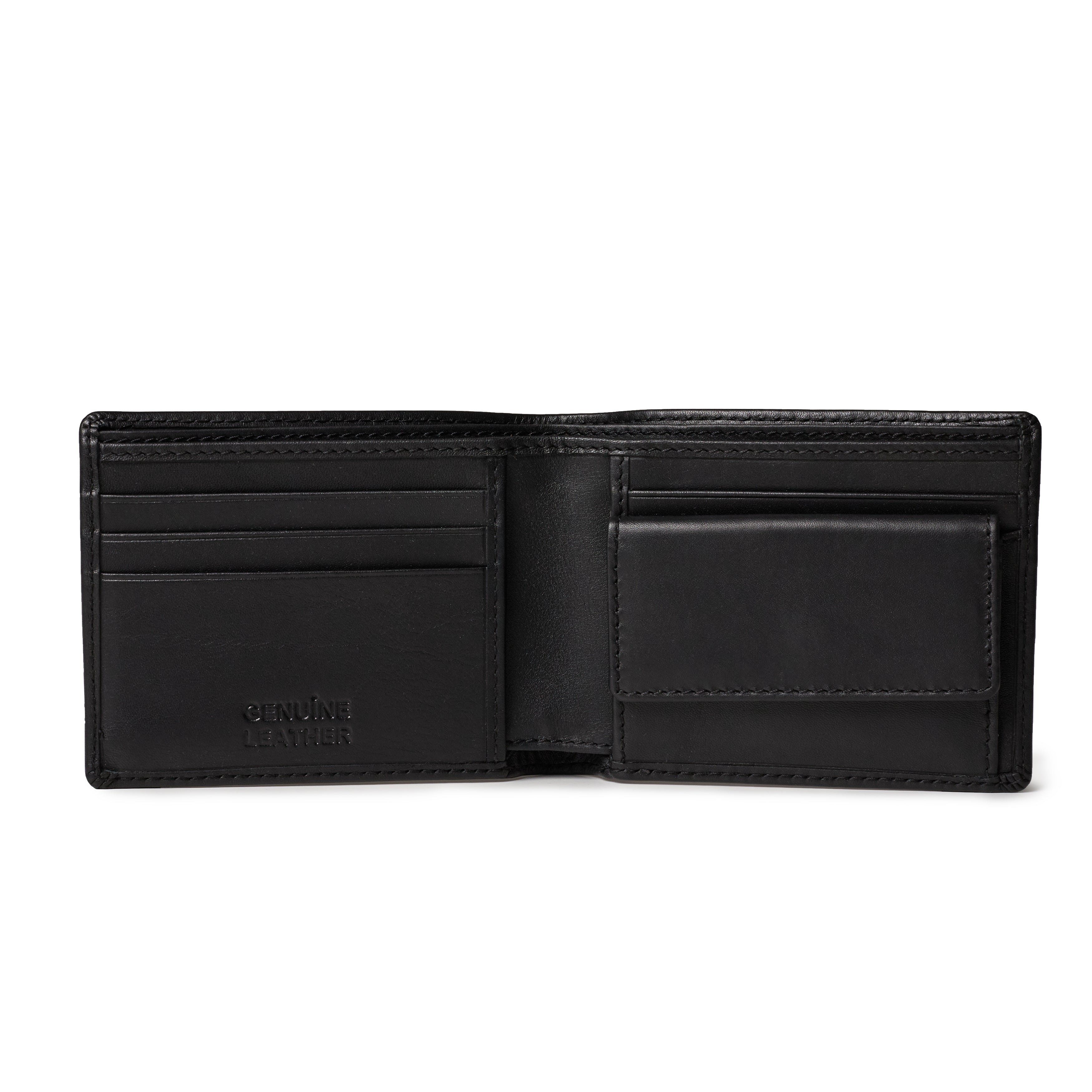 leather wallet with coin purse