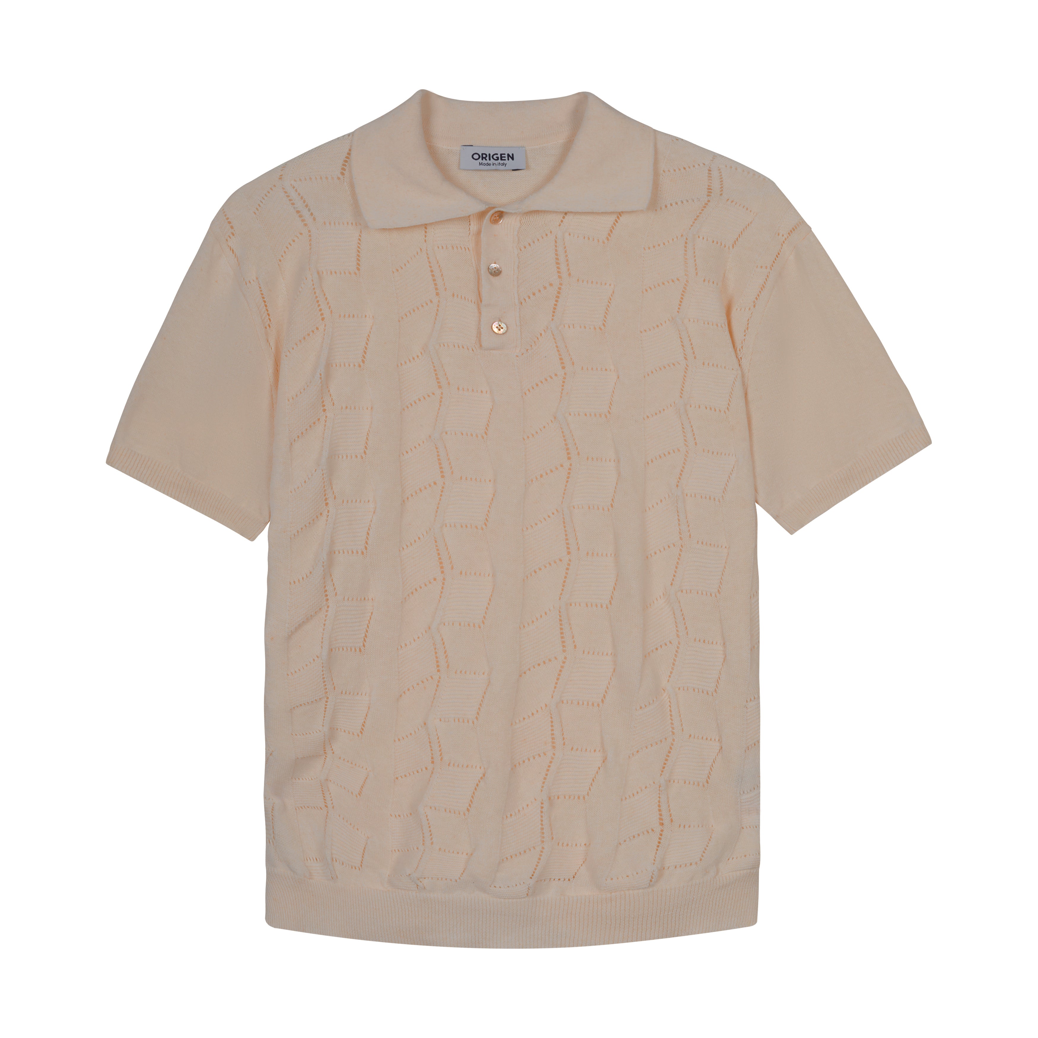 POLO FABIO BEIGE COTTON/LINEN