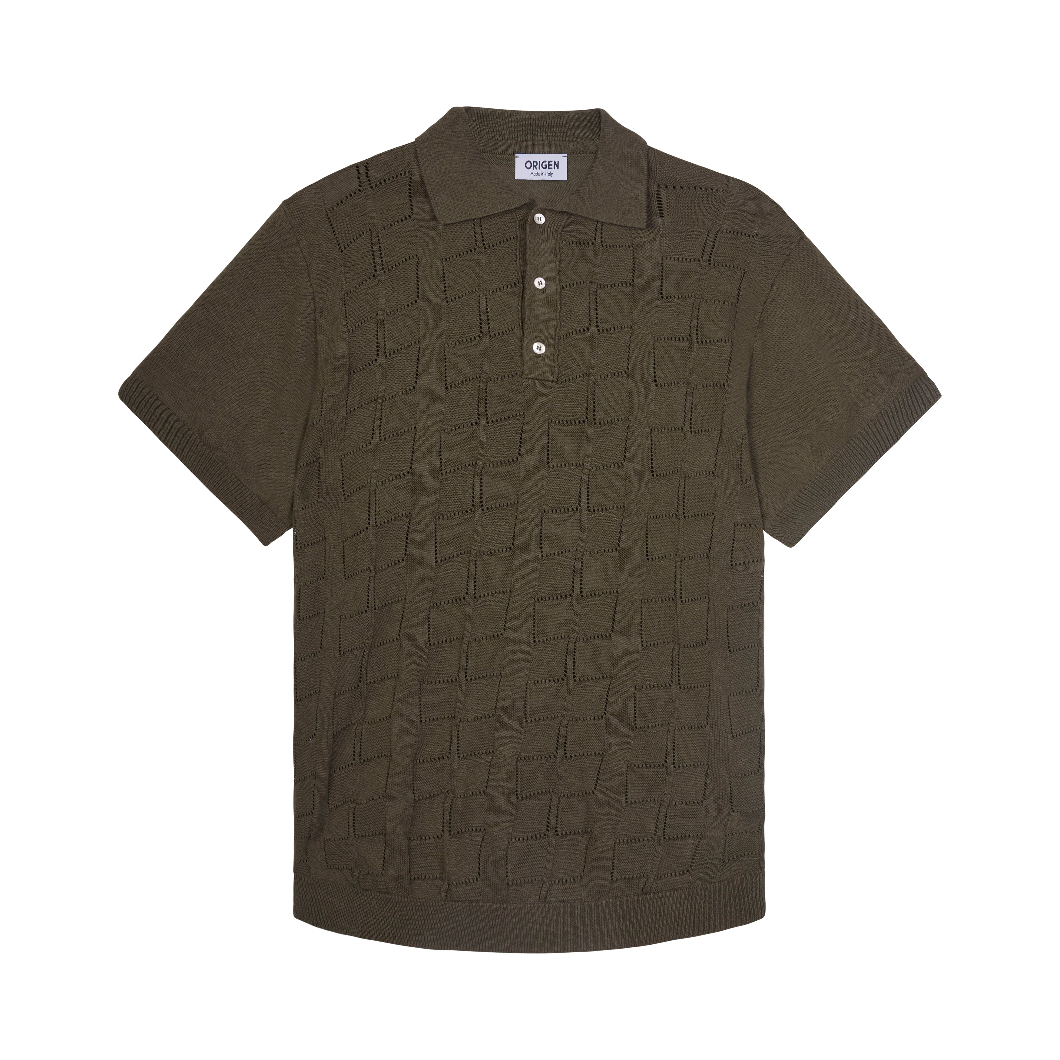 Polo Fabio Bianco Cotton/Linen