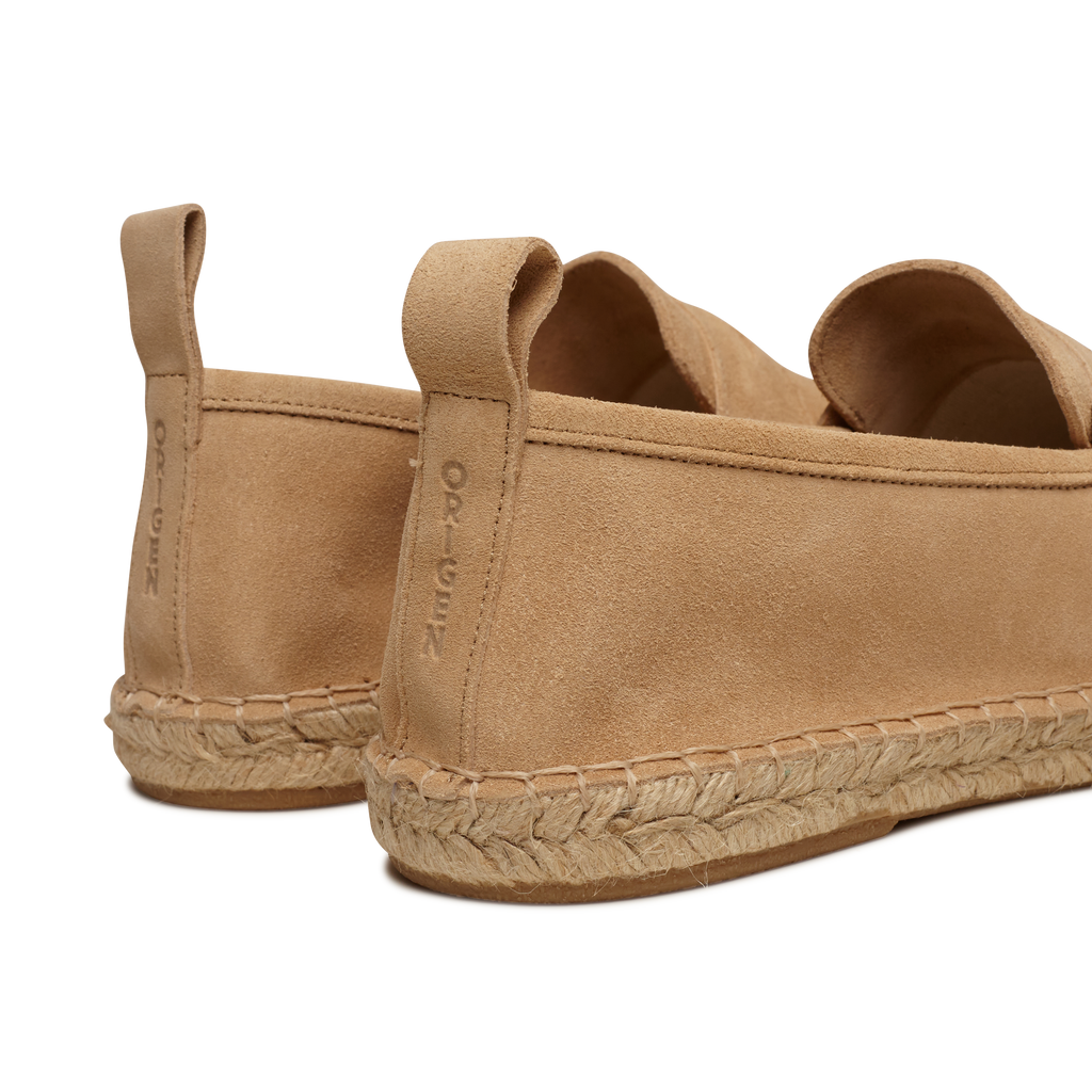 ESPADRILLAS MOCASSINO CAMOSCIO BEIGE