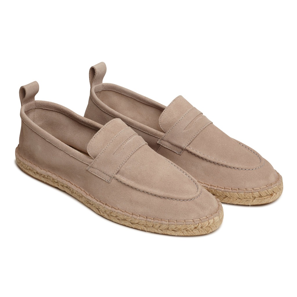 ESPADRILLAS MOCASSINO CAMOSCIO GRIGIO
