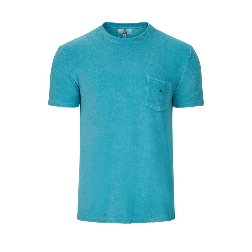 T.SHIRT TERRY TURCHESE