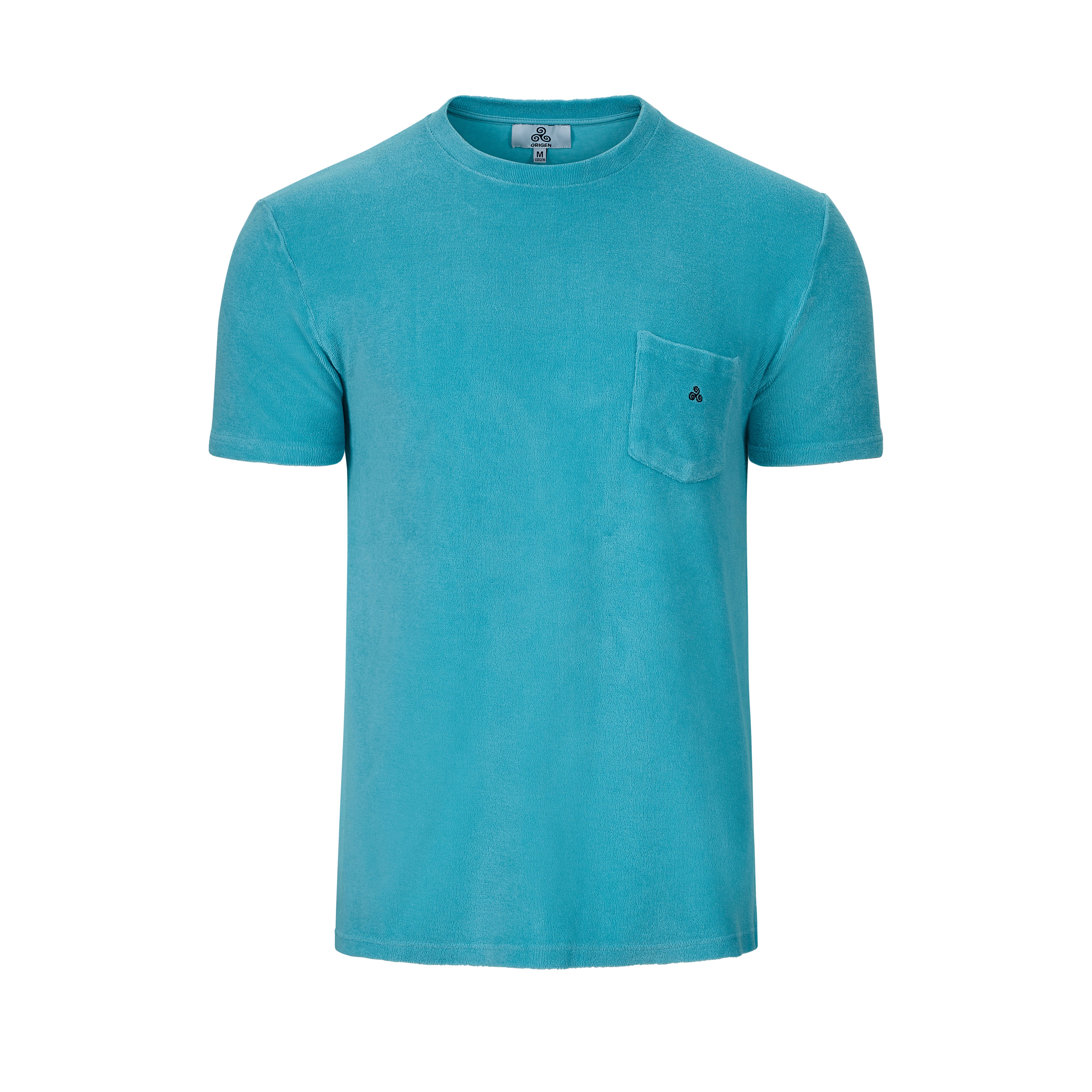 T.SHIRT TERRY TURCHESE