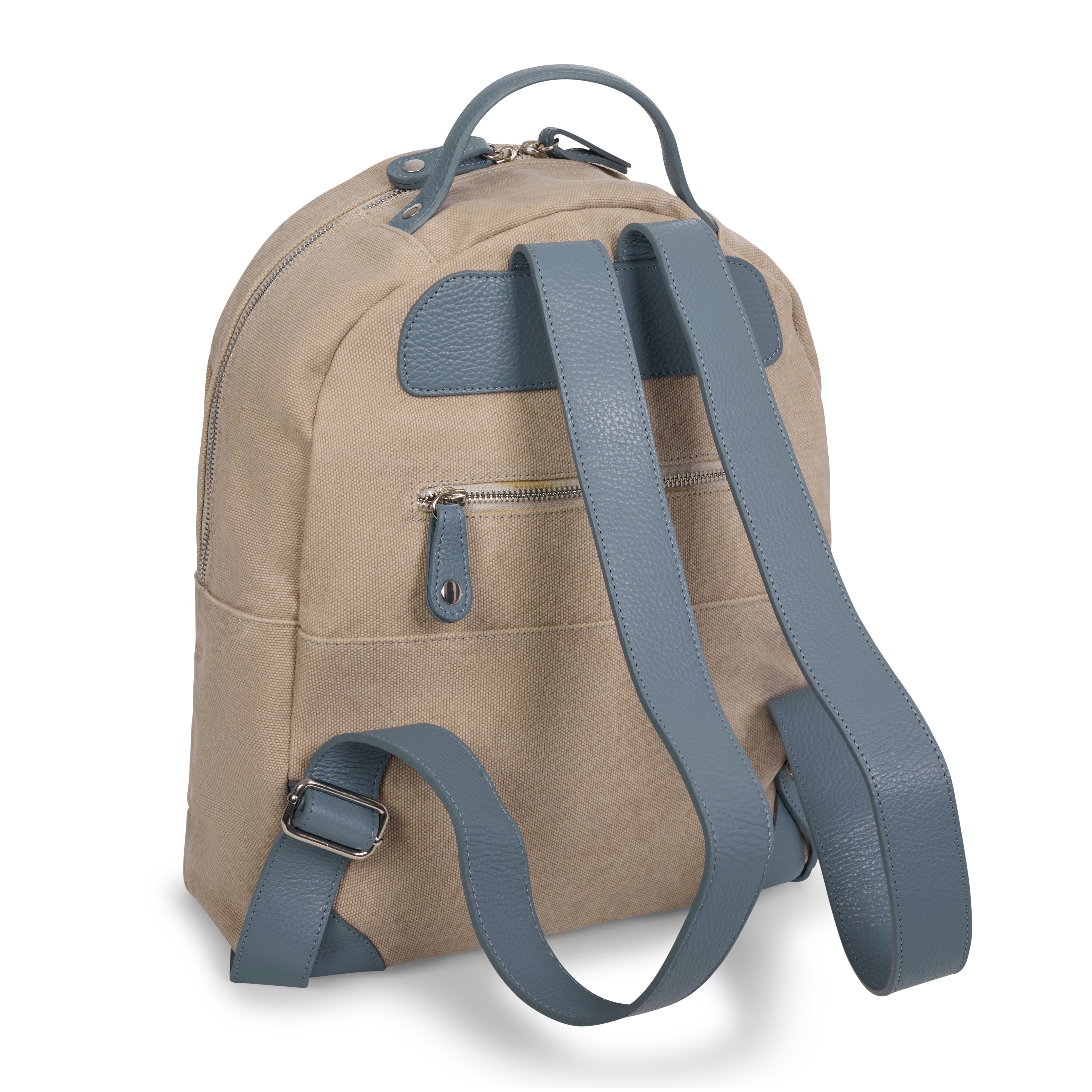 SKY BLUE CANVAS BACKPACK DOLLARO