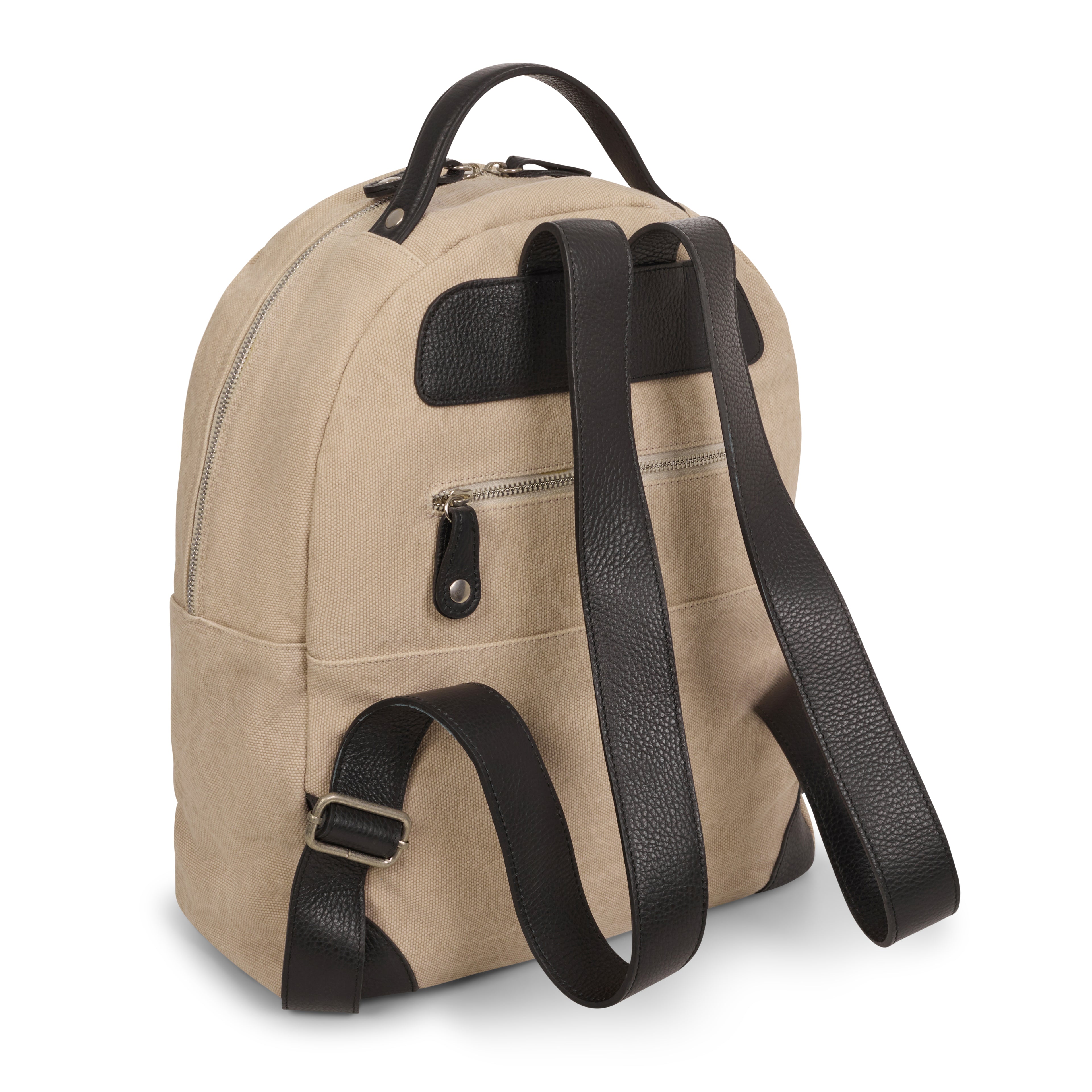 BLACK CANVAS BACKPACK DOLLARO