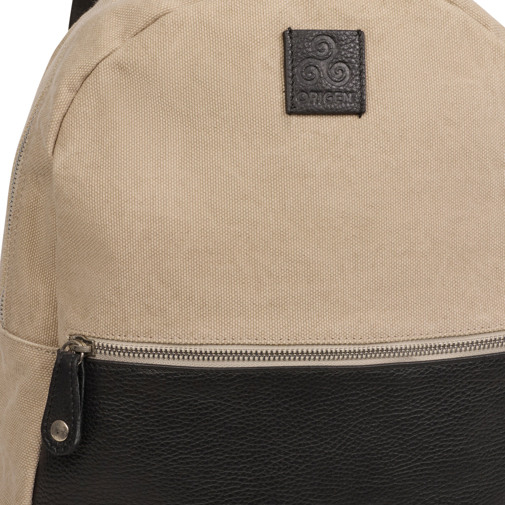BLACK CANVAS BACKPACK DOLLARO