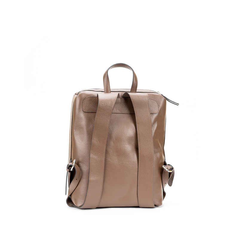 Burned backpack business leather