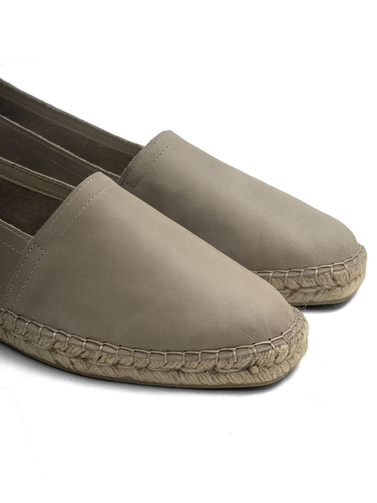 Espadrilles split leather beige