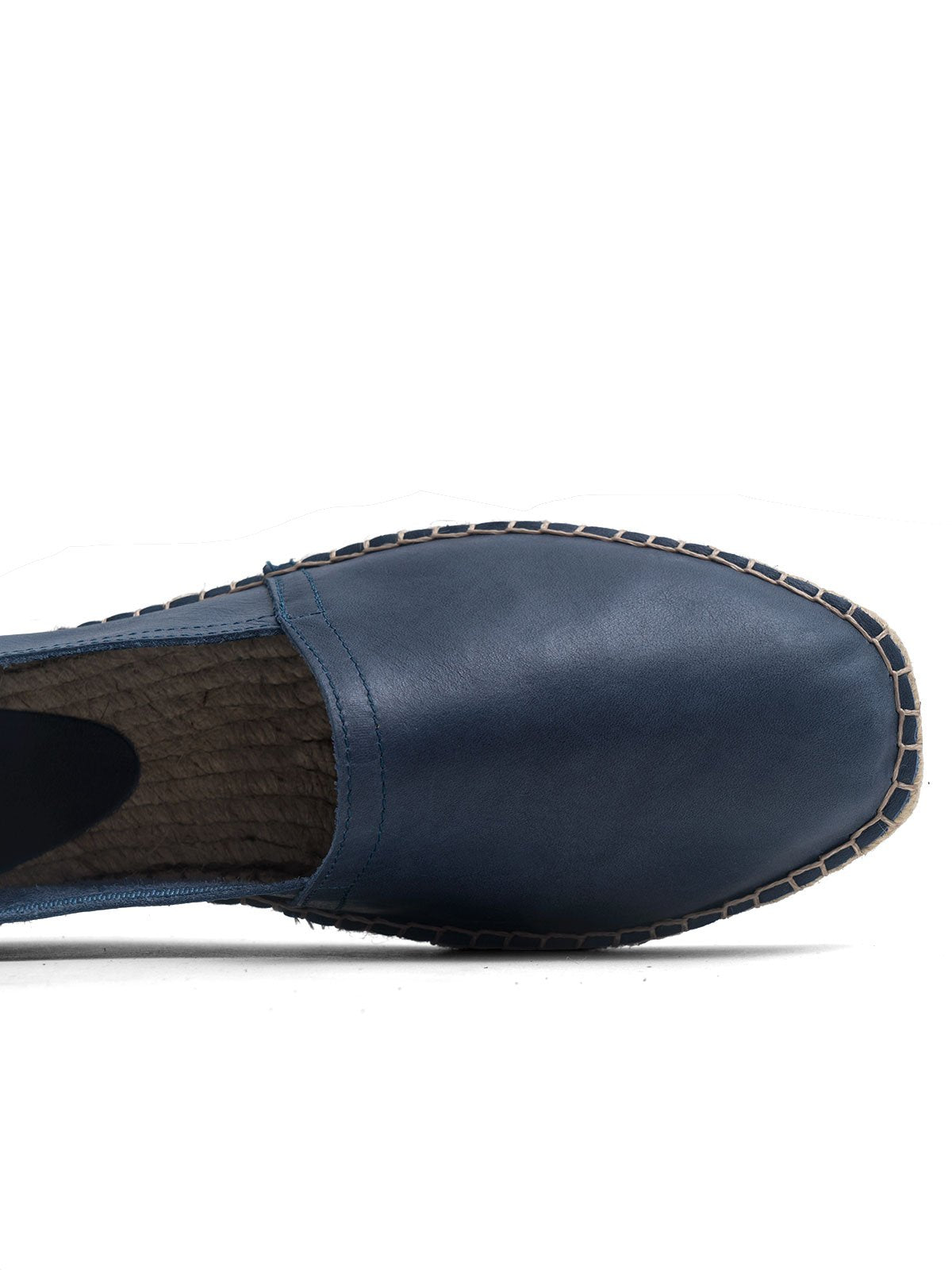 Espadrilles split leather navy