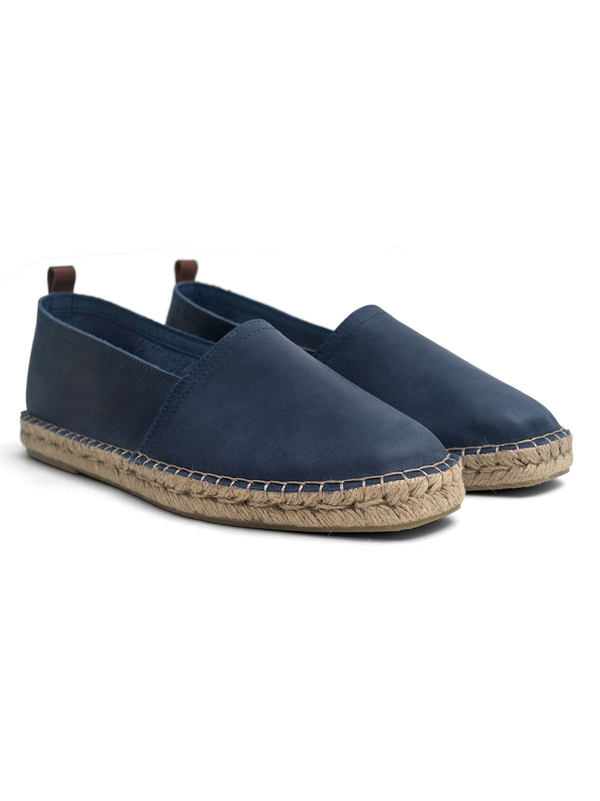 Espadrilles split leather navy