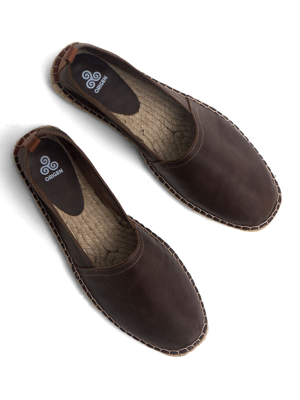 Espadrilles split leather brown