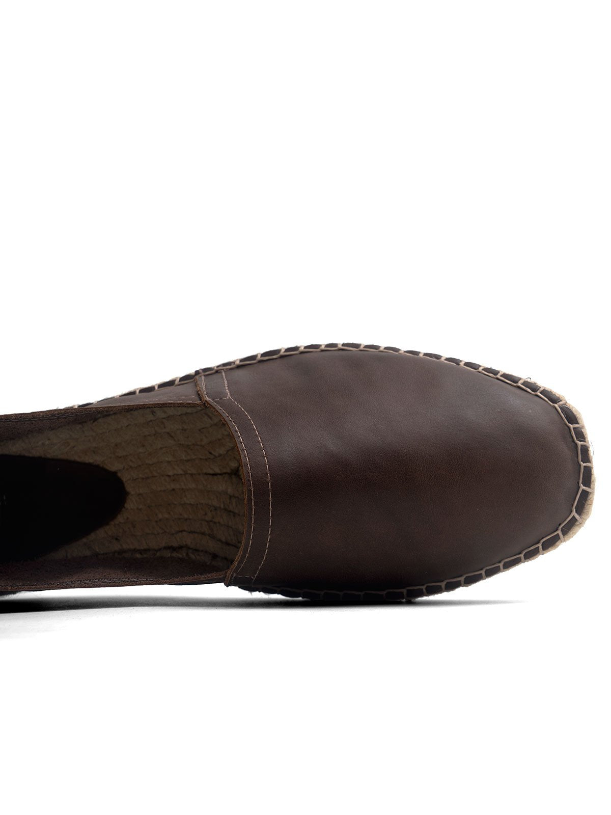 Espadrilles split leather brown