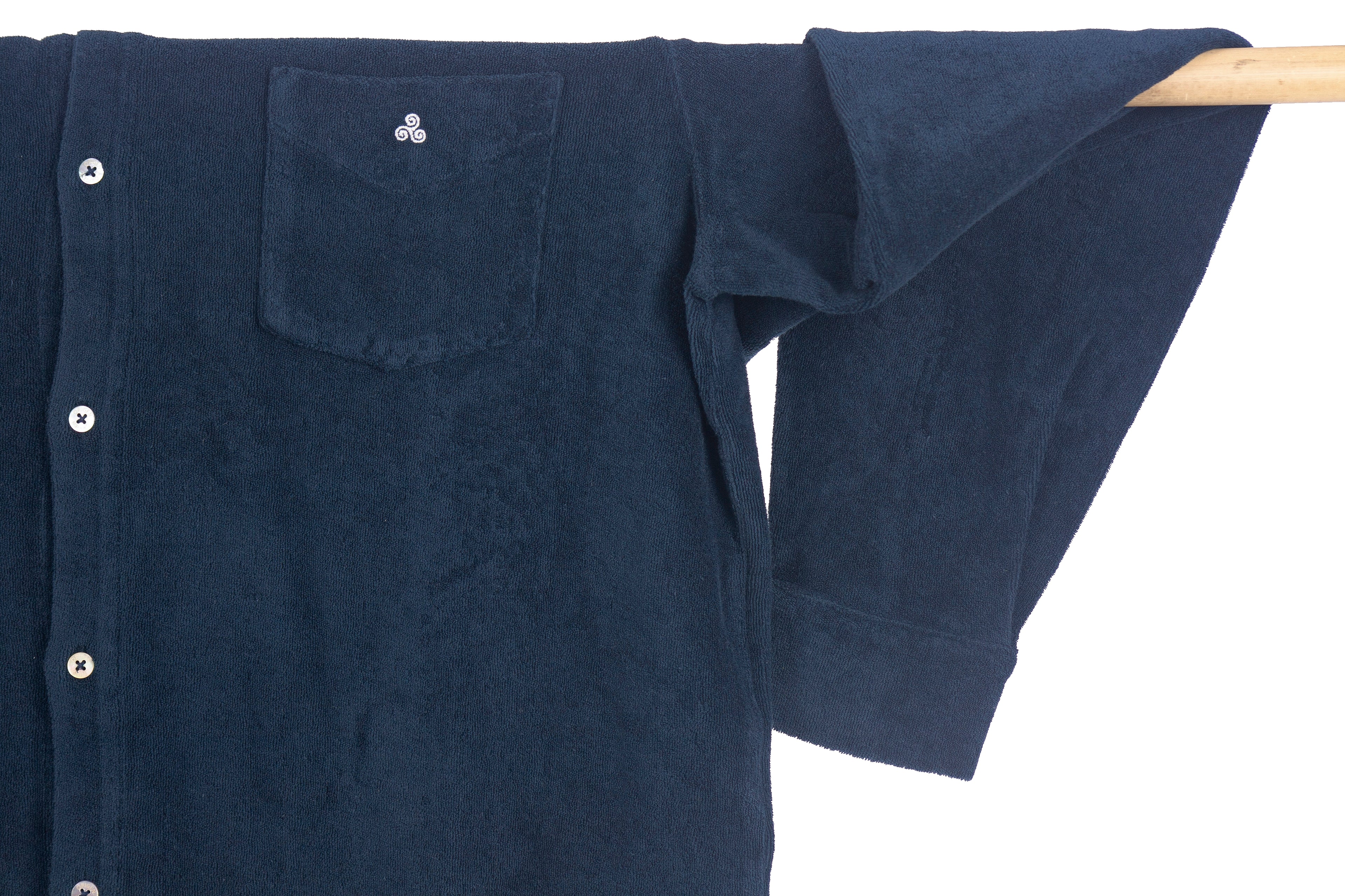 CAMICIA TERRY M.LUNGA NAVY