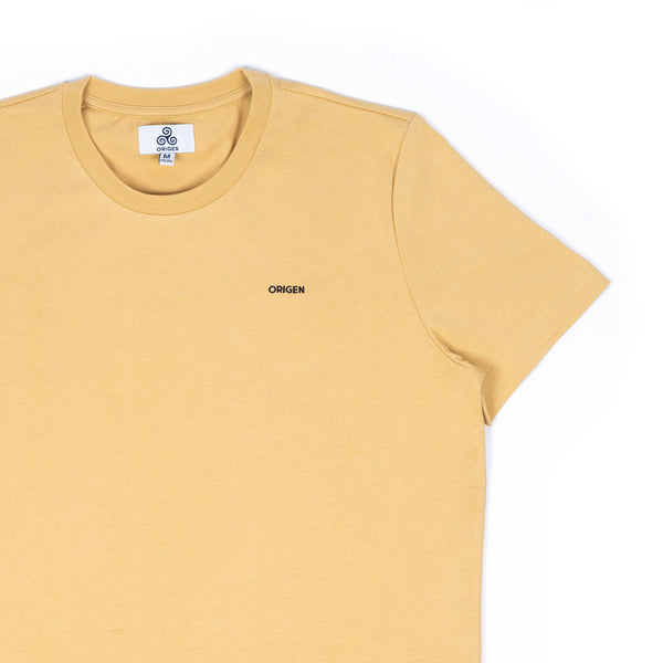 Organic beige log t-shirt