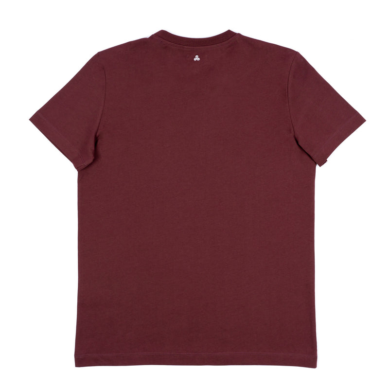 Organic bordeaux log t-shirt