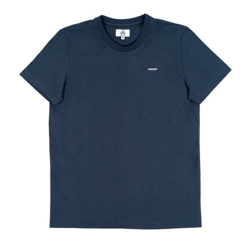 Organic navy log t-shirt