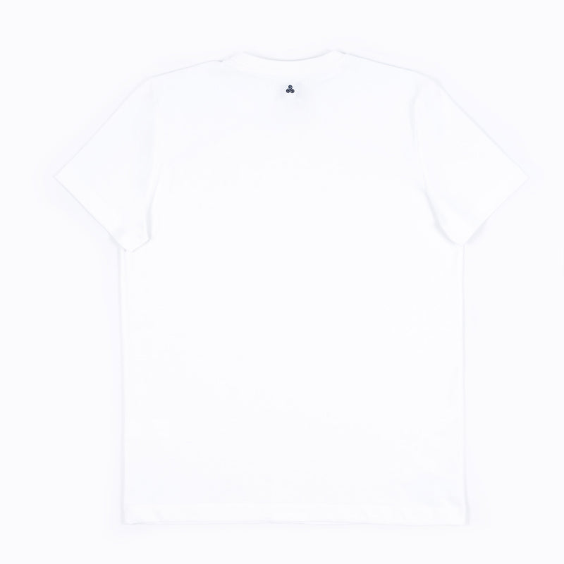 Organic white log t-shirt