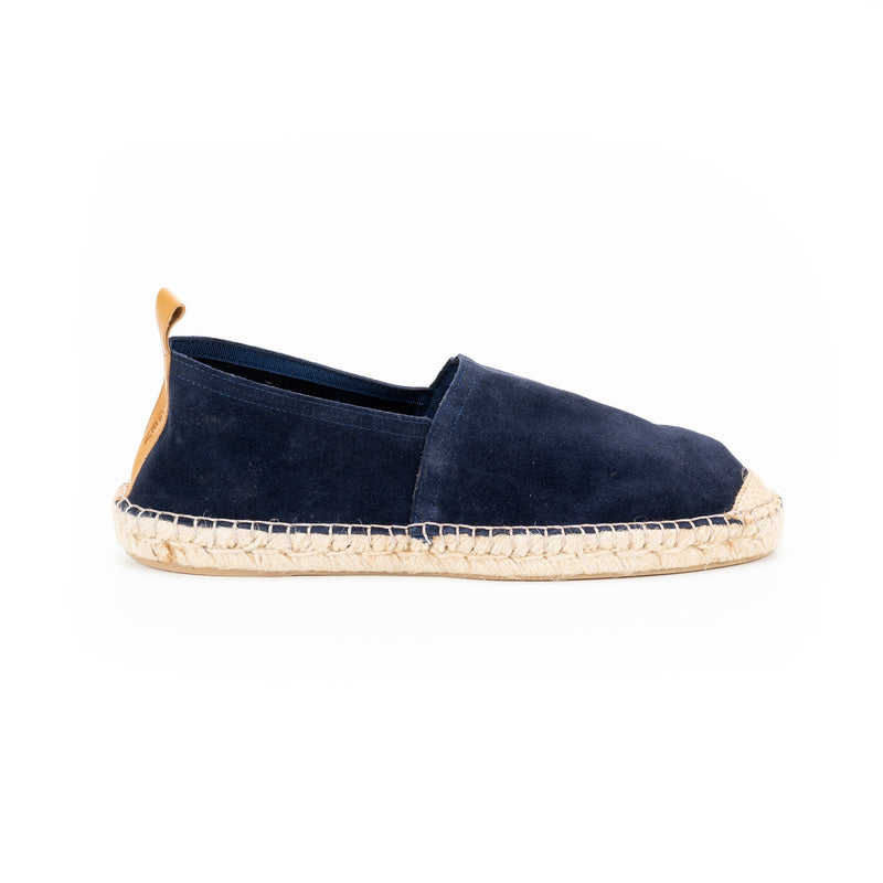 Espadrilles split suede navy