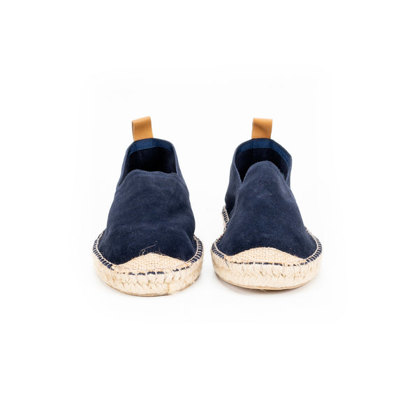 Espadrilles split suede navy