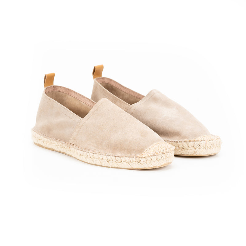 Espadrilles split suede beige
