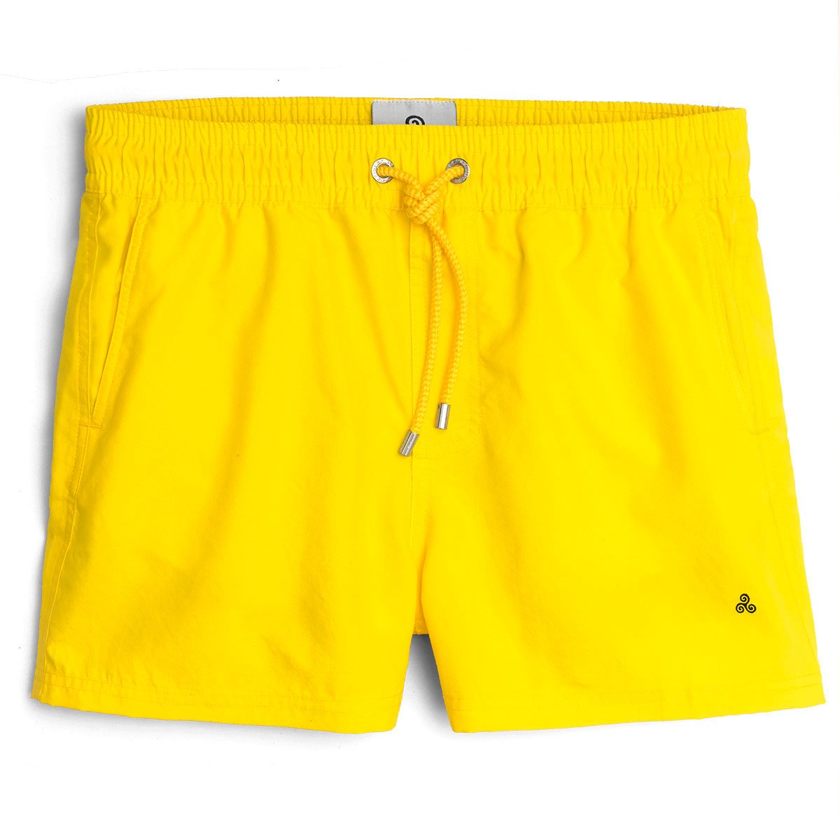 Yellow classic swimming trunks