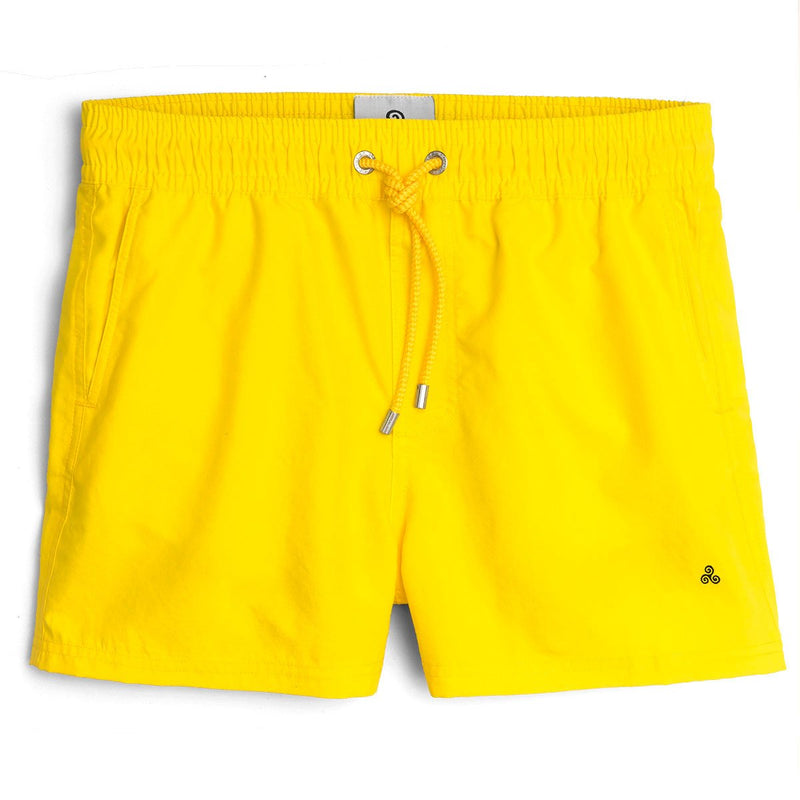 Yellow classic swimming trunks