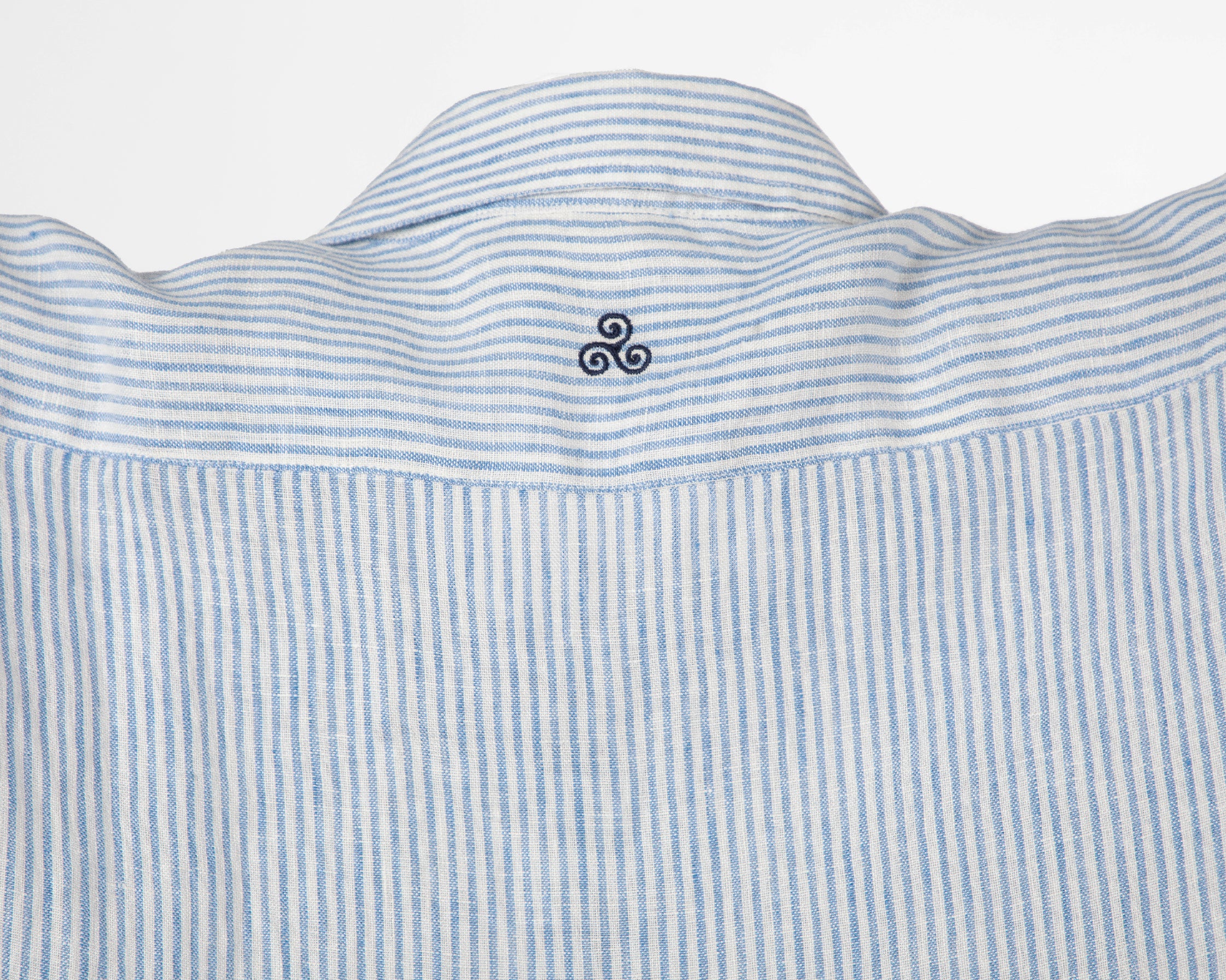 CAMICIA GOR STRIP CELESTE