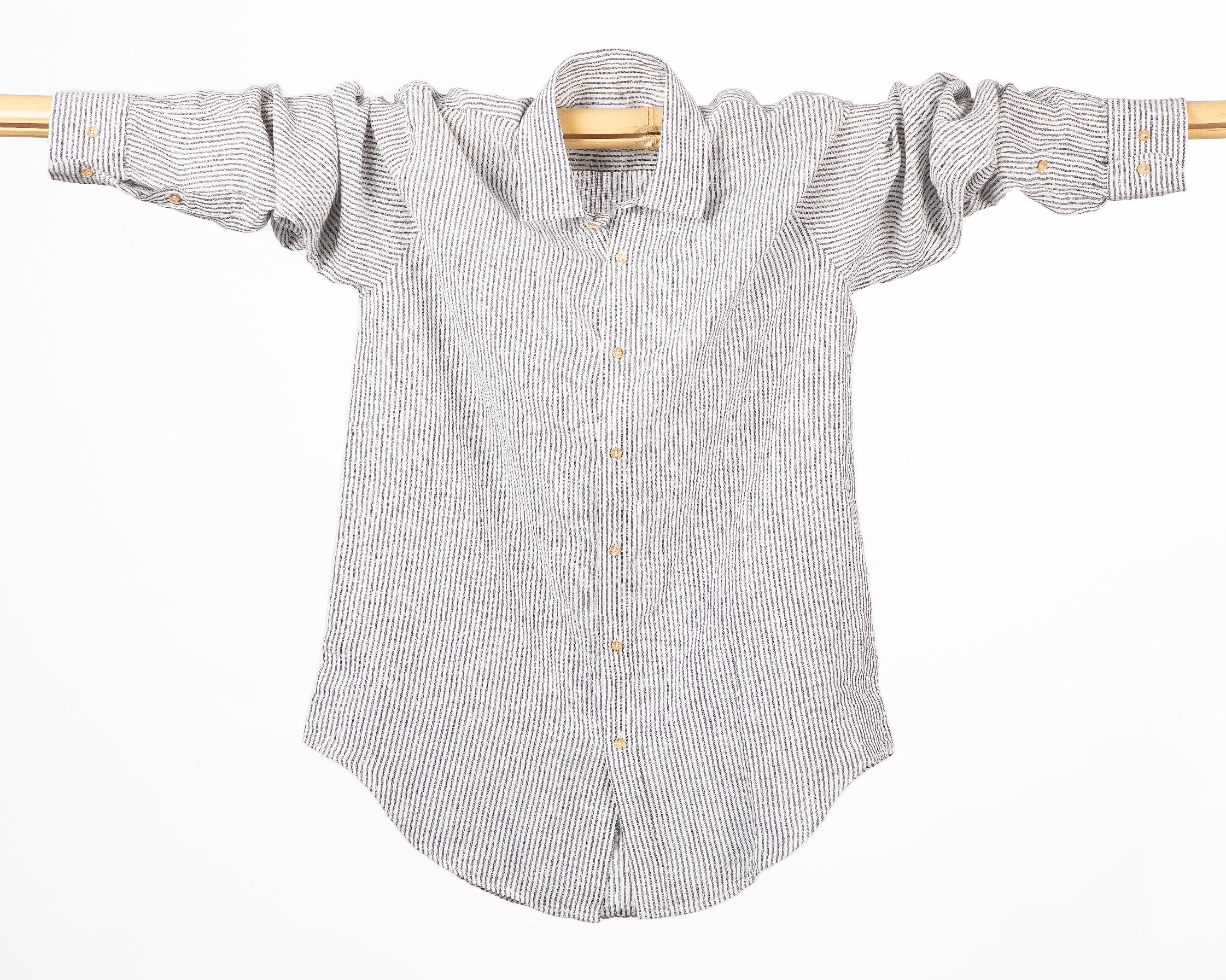 CAMICIA FIN STRIP NAVY