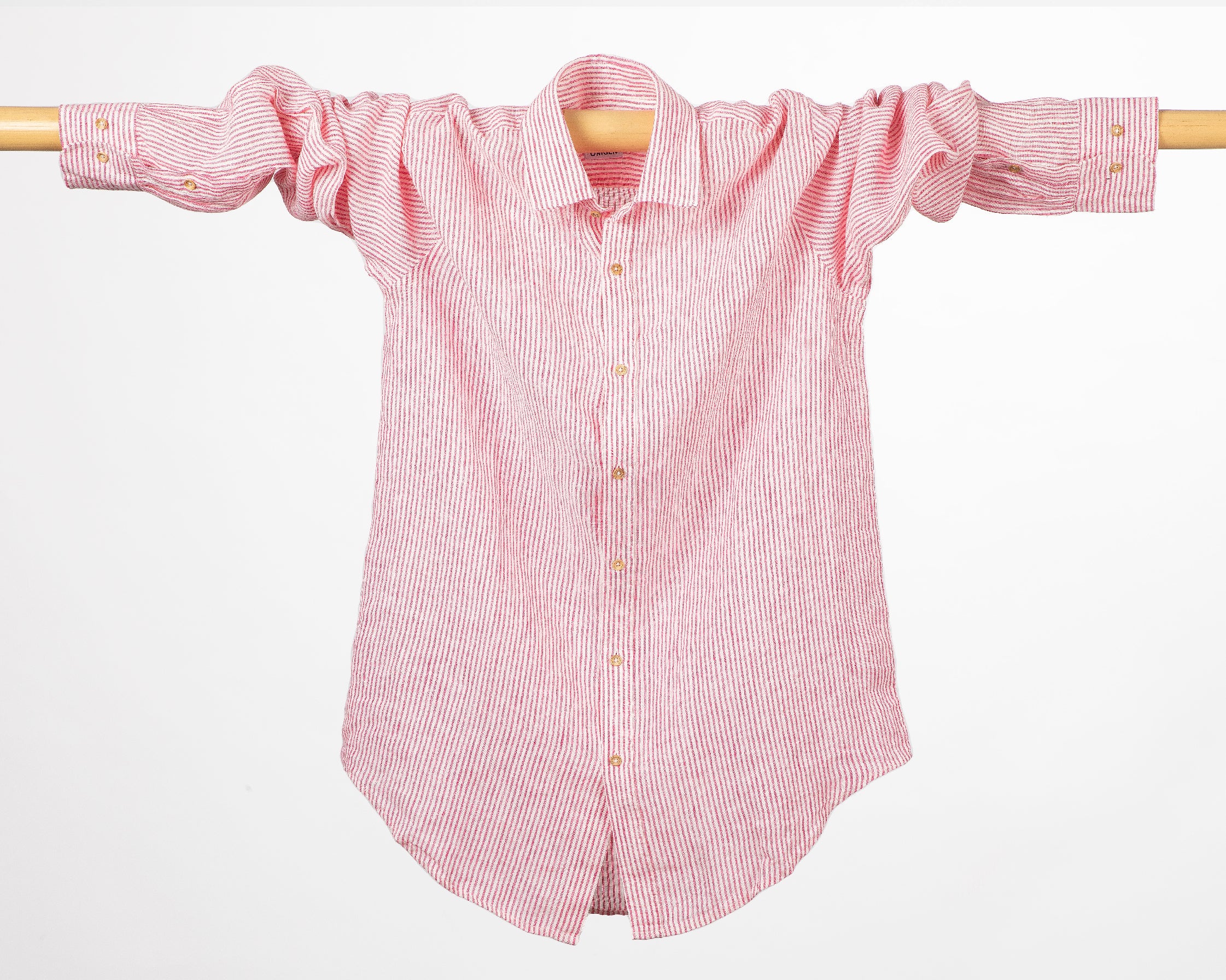 CAMICIA FIN STRIP FUXIA