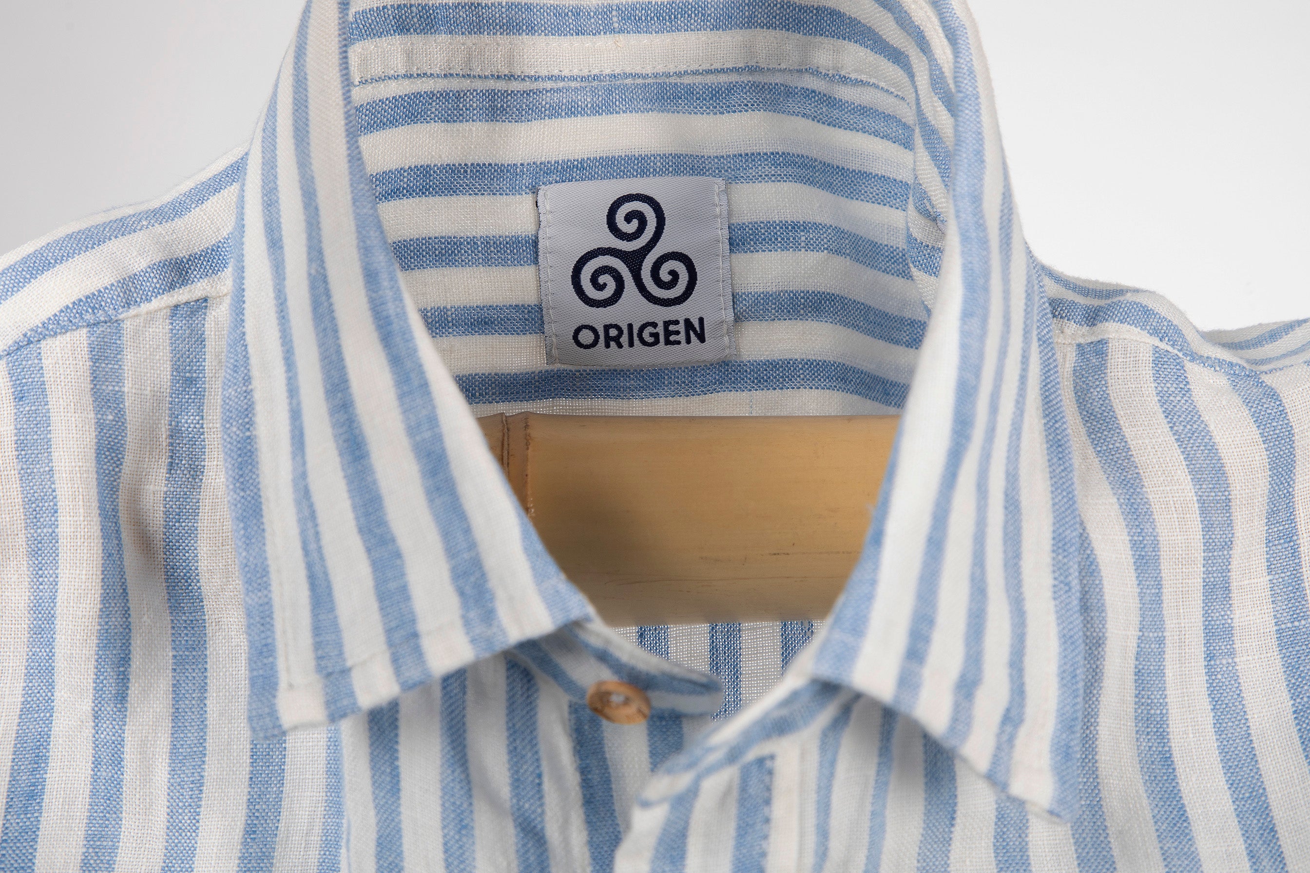 BLUE STRIP LINEN SHIRT