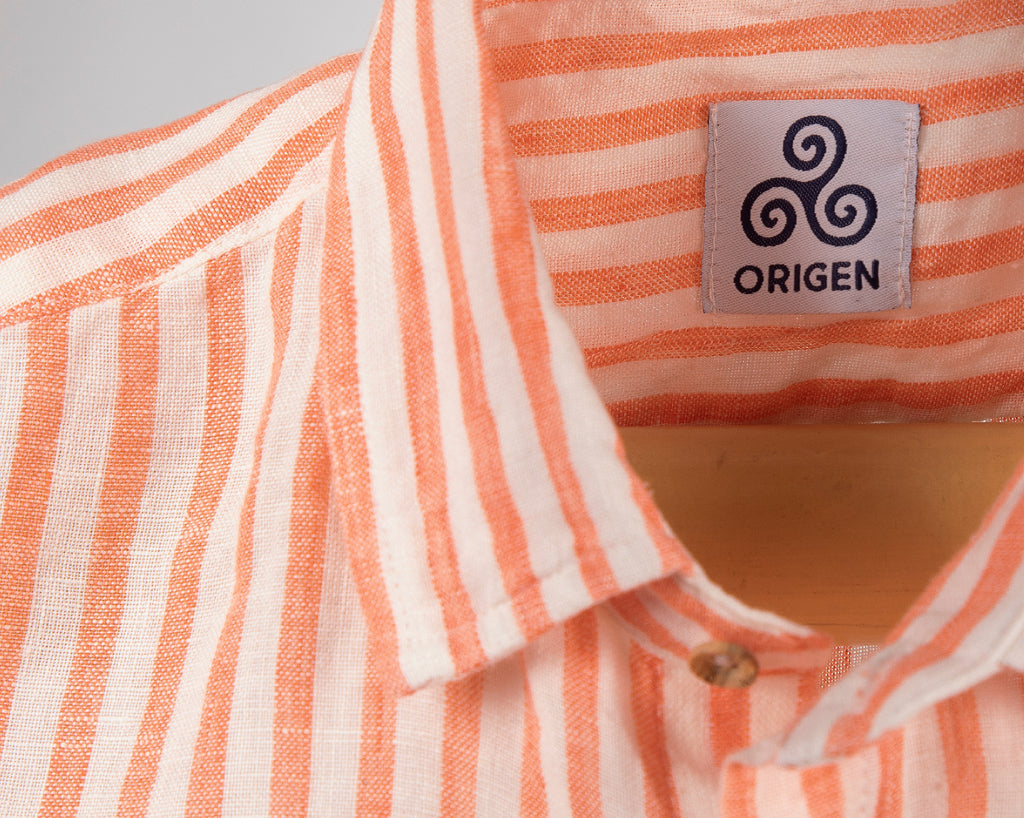 CAMICIA GOR STRIP ARANCIO