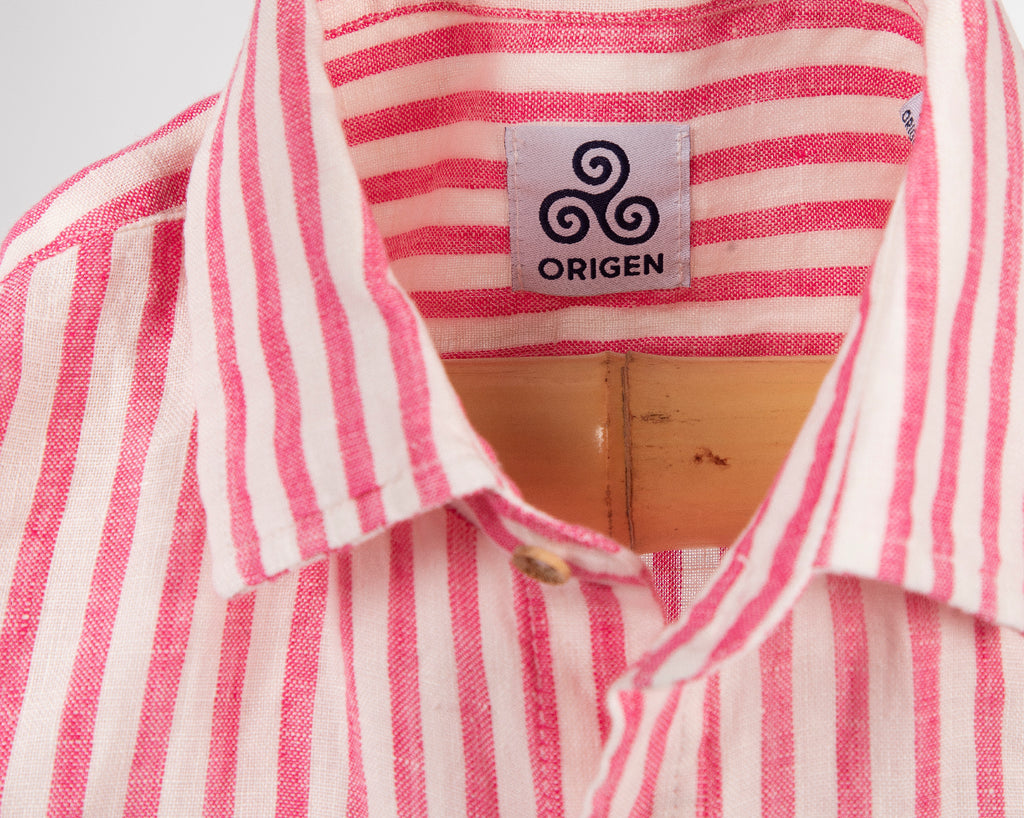 CAMICIA GOR STRIP FUXIA