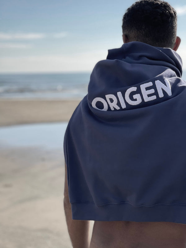 Classic navy cotton sweatshirt